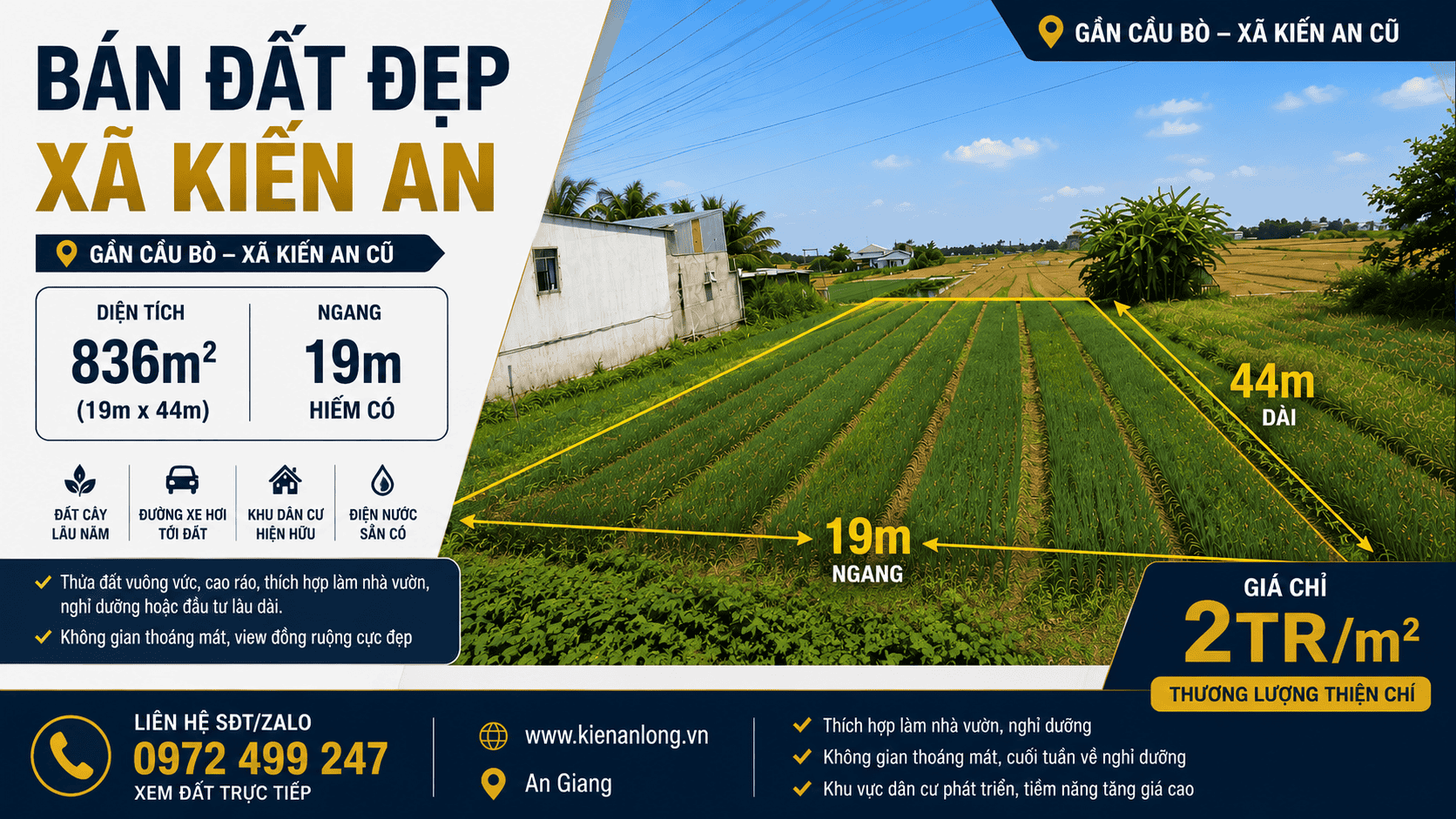 Đất nền đẹp xã Kiến An 1 Đất nền đẹp xã Kiến An