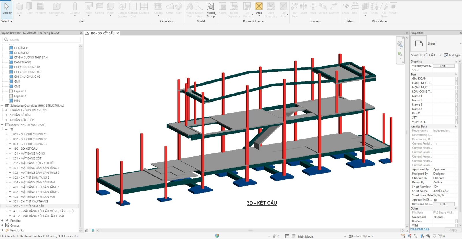 3d ket cau nha pho 2 tang